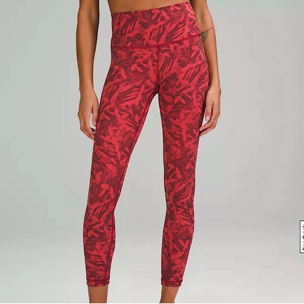 NWT Lululemon Wunder Under HR Tight 25” Sweat-Wicking, Luxtreme™ Jacquard Fabric